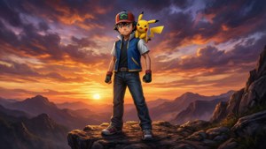 Sunset Trainer with Pikachu