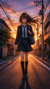 Sunset Walk Home