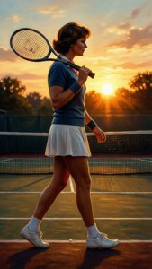 Sunset Walk Off Court