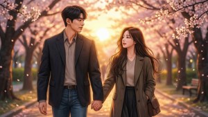 Sunset Walk Together