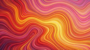 Sunset Wavy Lines