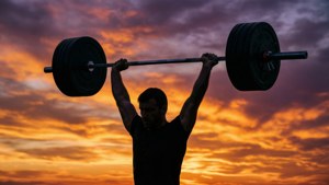 Sunset Weightlifter
