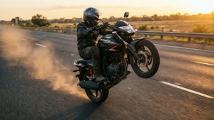 Sunset Wheelie