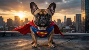 Super Bulldog at Sunset