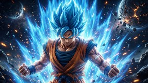 Super Saiyan Blue Power Up