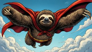 Super Sloth Flying
