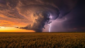 Supercell Over Plains