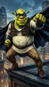 Superhero Baddie Shrek