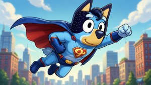 Superhero Bluey