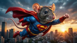 Superhero Rat Flight