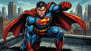 Superhero Rooftop Pose