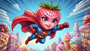 Superhero Strawberry