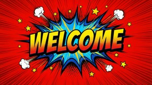 Superhero Welcome Banner