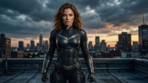 Superheroine Rooftop