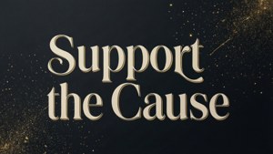 Support the Cause Typography
