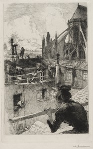 Sur les Toits pres Notre Dame