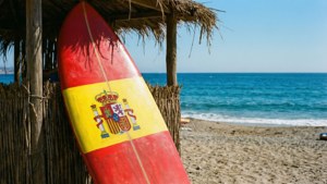 Surfboard Spain Flag