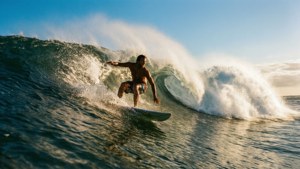 Surfer on a Wave