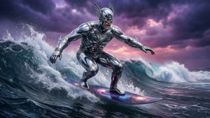 Surfer's Eternal Voyage