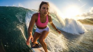 Surfing at Golden Hour