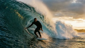 Surfing Giant Wave