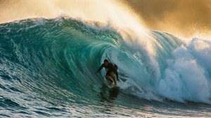 Surfing Giant Wave