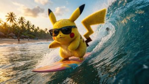 Surfing Pikachu