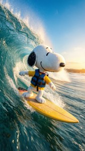 Surfing Snoopy