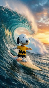 Surfing Snoopy