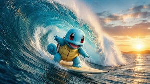 Surfing Squirtle