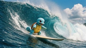 Surfing Squirtle Wave
