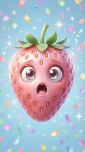 Surprised Strawberry Confetti
