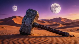 Surreal Desert Mjolnir