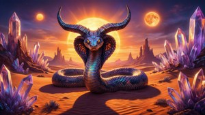 Surreal Desert Serpent