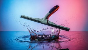 Surreal Floating Squeegee Splash