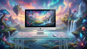 Surreal iMac Landscape