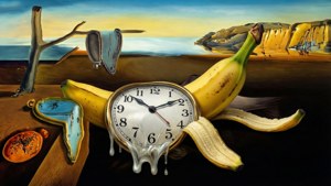 Surreal Melting Banana Peel