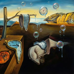 Surrealist Melting Bubbles