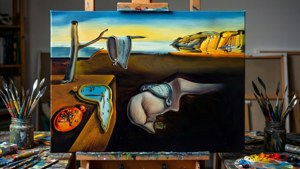 Surrealist Painting in Progress