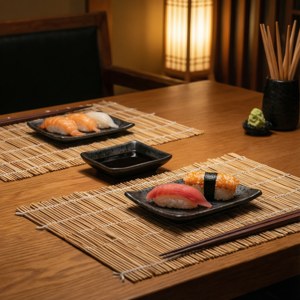 Sushi Bar Table Setting