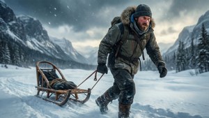 Sven Pulling Sled