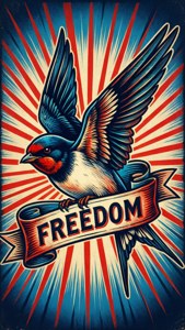 Swallow Freedom Banner