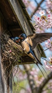 Swallow Nest Building