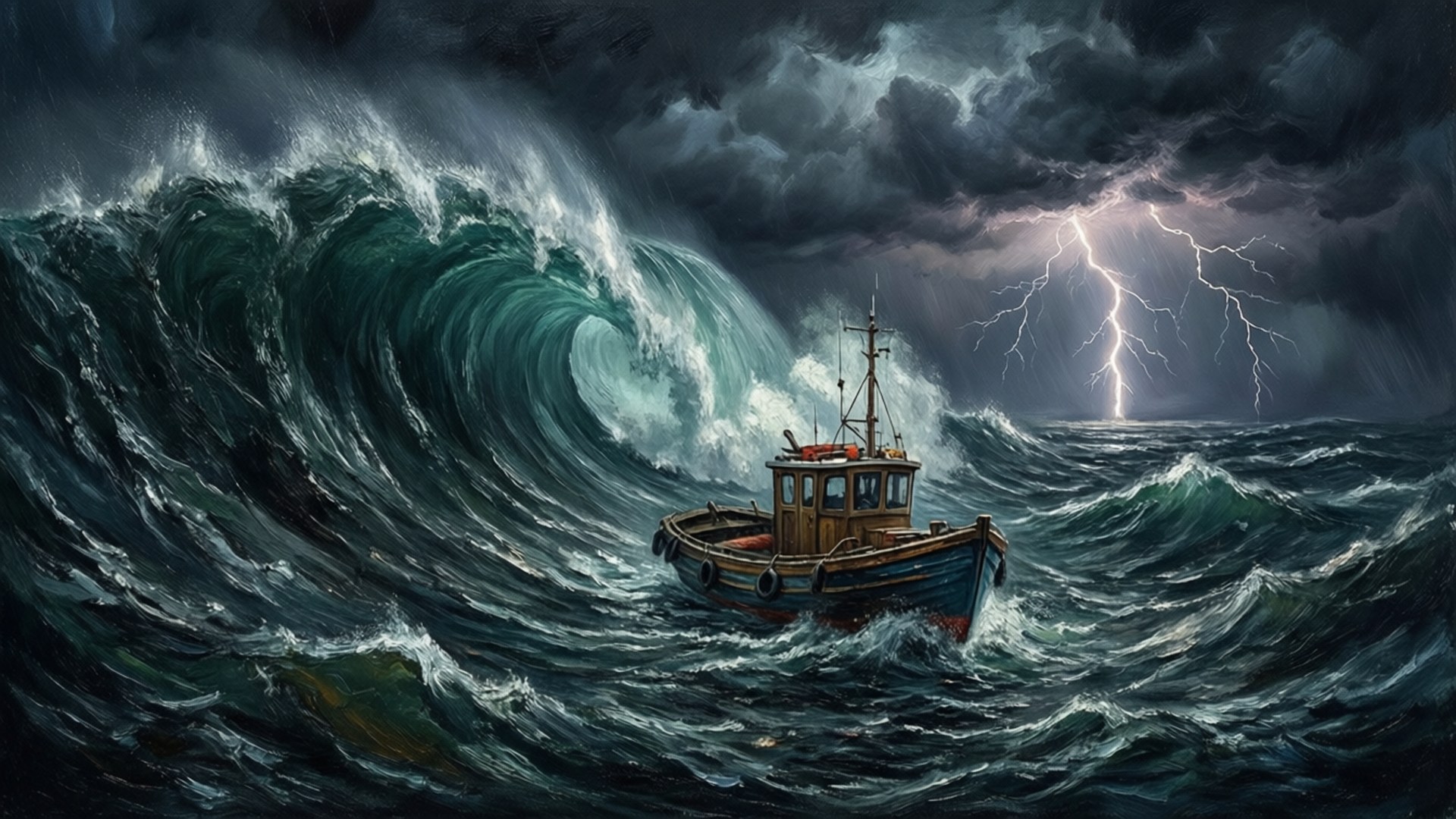 Swallowed by the Storm by Wallpapers.art Studio