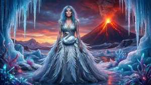 Swan Dress Volcano
