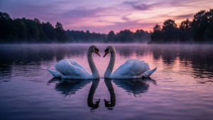 Swans at Twilight