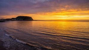 Swansea Bay Sunset Panorama