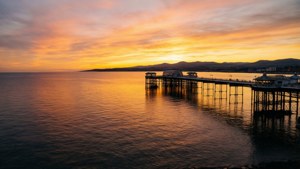 Swansea Bay Sunset Panorama