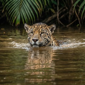 Swimming Jaguar