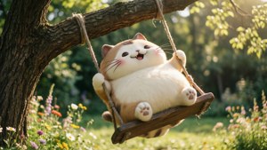 Swing Pusheen